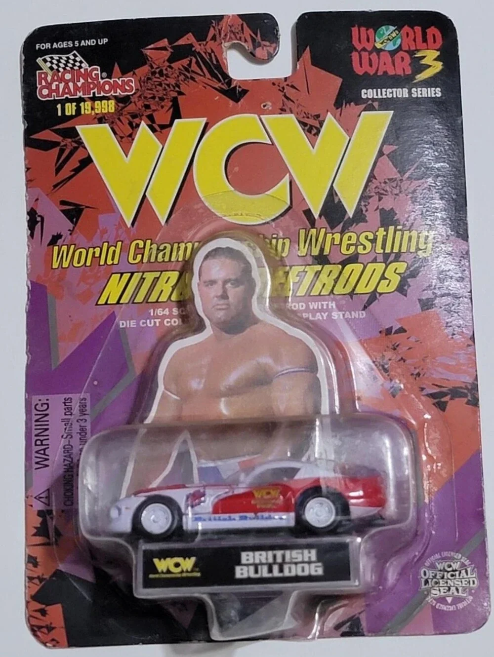 British Bulldog WCW Nitro-Street Rods Die Cast Car by Racing Champions 1998